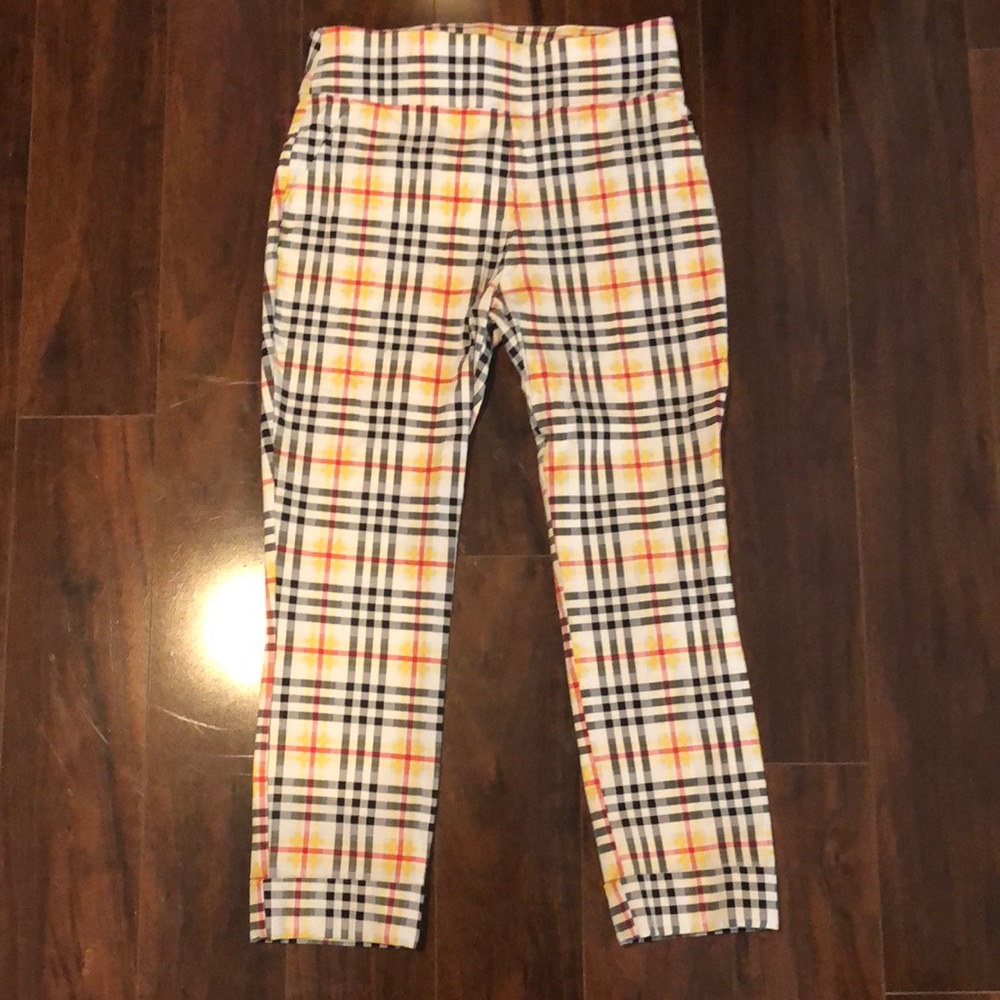 New York & Co Plaod Cropped Pant